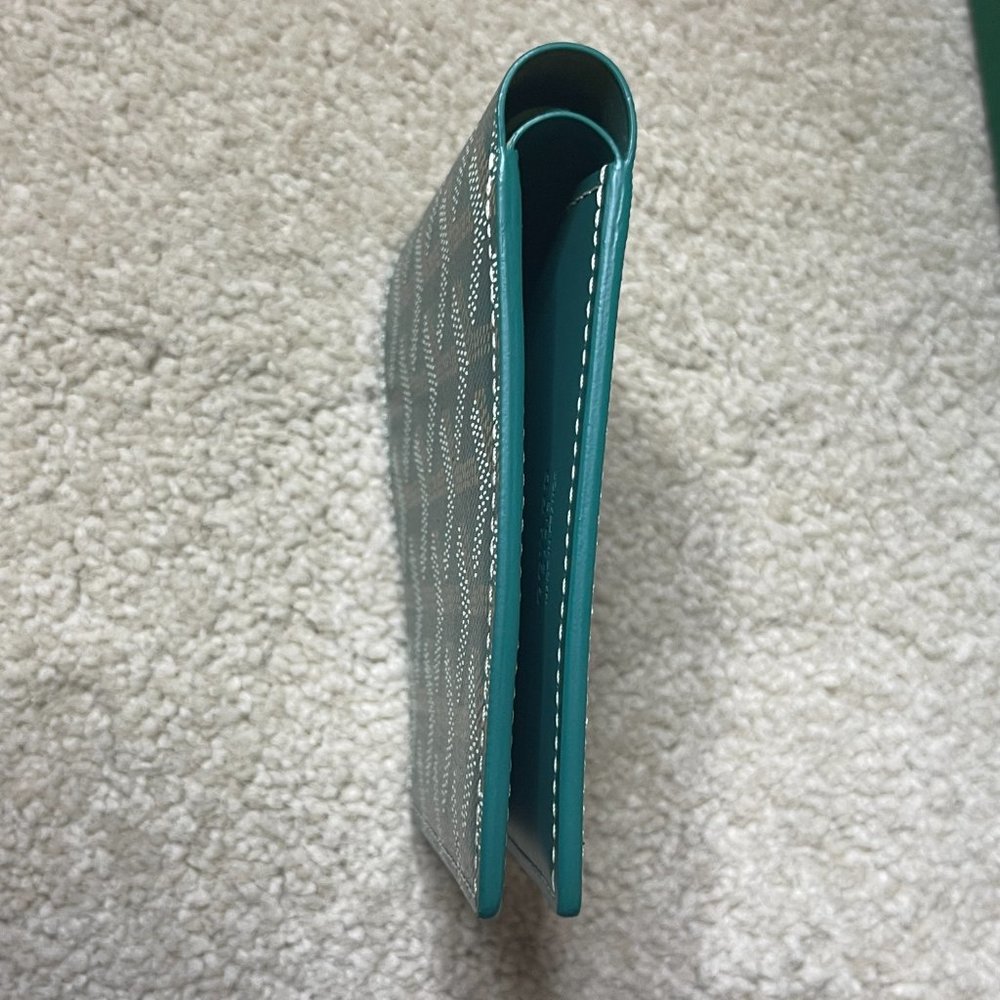 New Goyard Bi Fold Victoire Full Size Wallet - Coveted Green Canvas - Picture 11 of 16